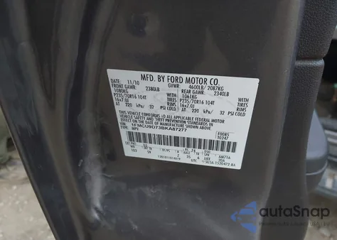 2011 Ford Escape Xlt из США, поврежденный, VIN 1FMCU9D73BKA87277